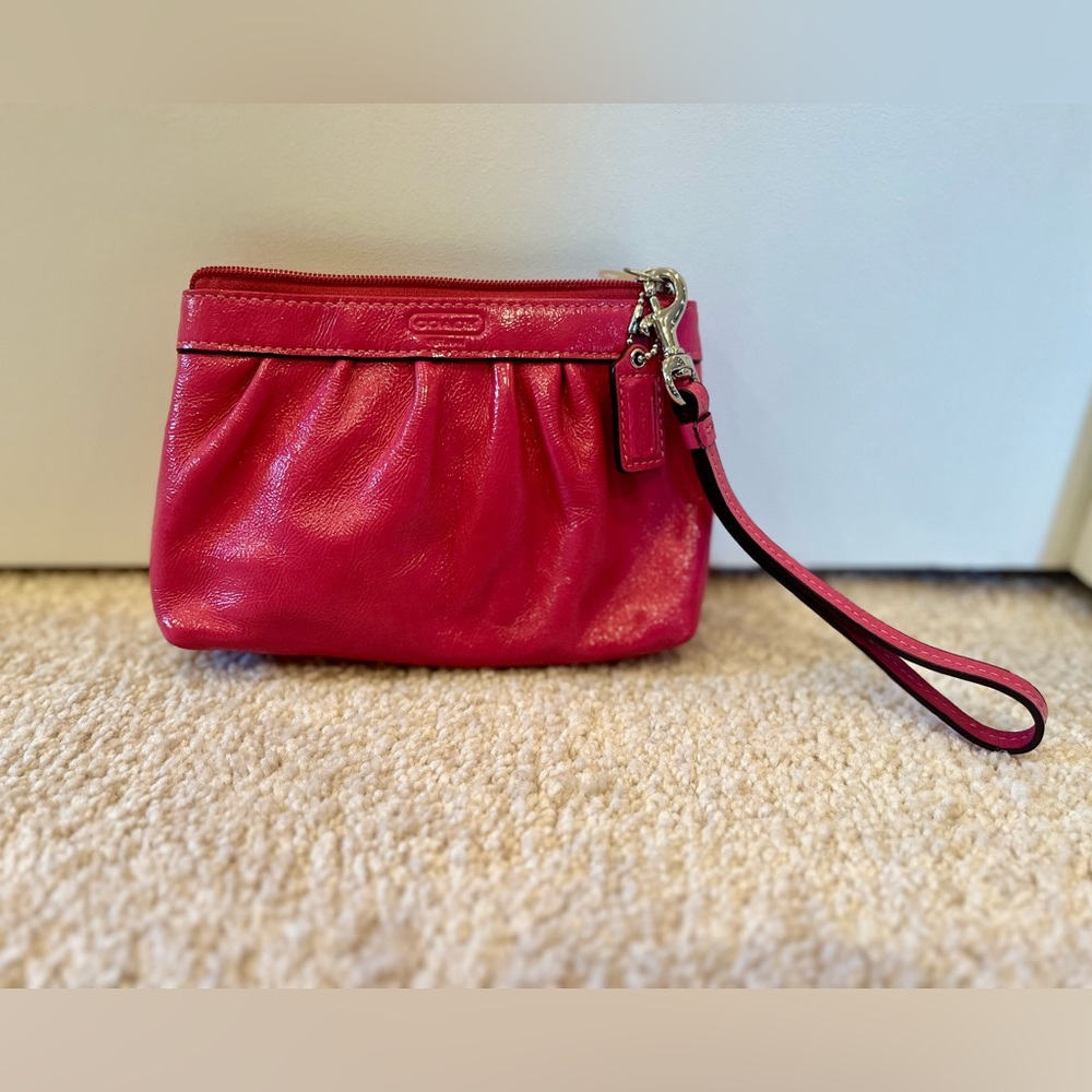 COACH Leather Wristlet
